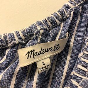 One Shoulder Striped Madewell Dress